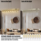 Modern Champagne Gold Kitchen Island Light - Oval Crystal ceiling chandelier