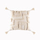 Beige and White Tassel Macrame Cushion Cover 45x45cm