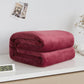 Thick Solid Color Coral Fleece Winter Blanket