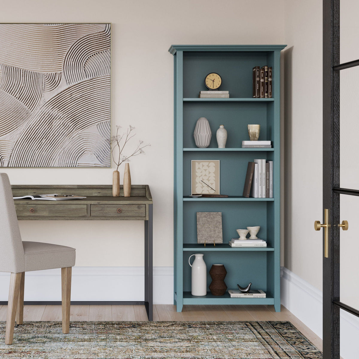 Amherst 5 Shelf Bookcase with Adjustable Shelves