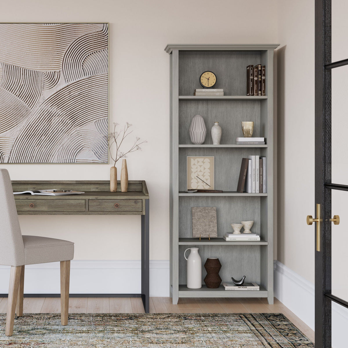 Amherst 5 Shelf Bookcase with Adjustable Shelves