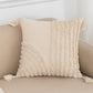Beige and White Tassel Macrame Cushion Cover 45x45cm