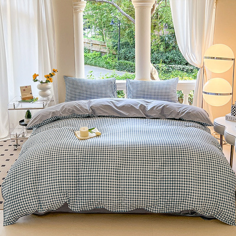 Cartoon Four Piece Single Dormitory Bedding Set