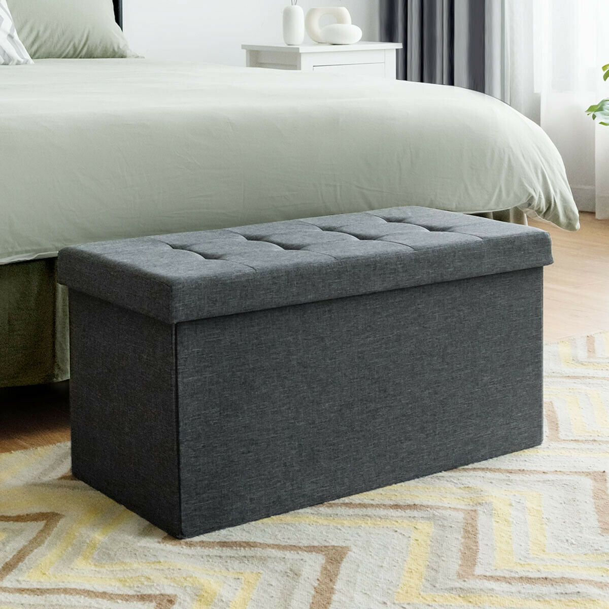 31.5 Inch Foldable Fabric Storage Organizer with Removable Bin