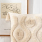 Beige and White Tassel Macrame Cushion Cover 45x45cm