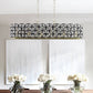 Champagne Gold Oval Crystal Ceiling Chandelier