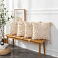 Beige and White Tassel Macrame Cushion Cover 45x45cm