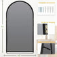 Oversized Black Arched Full Length Mirror