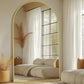 Oversized Black Arched Full Length Mirror