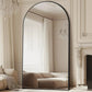 Oversized Black Arched Full Length Mirror