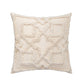 Beige and White Tassel Macrame Cushion Cover 45x45cm