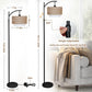 Farmhouse Arc Floor Lamp with Remote and Dimmable Bulb