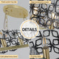 Champagne Gold Oval Crystal Ceiling Chandelier