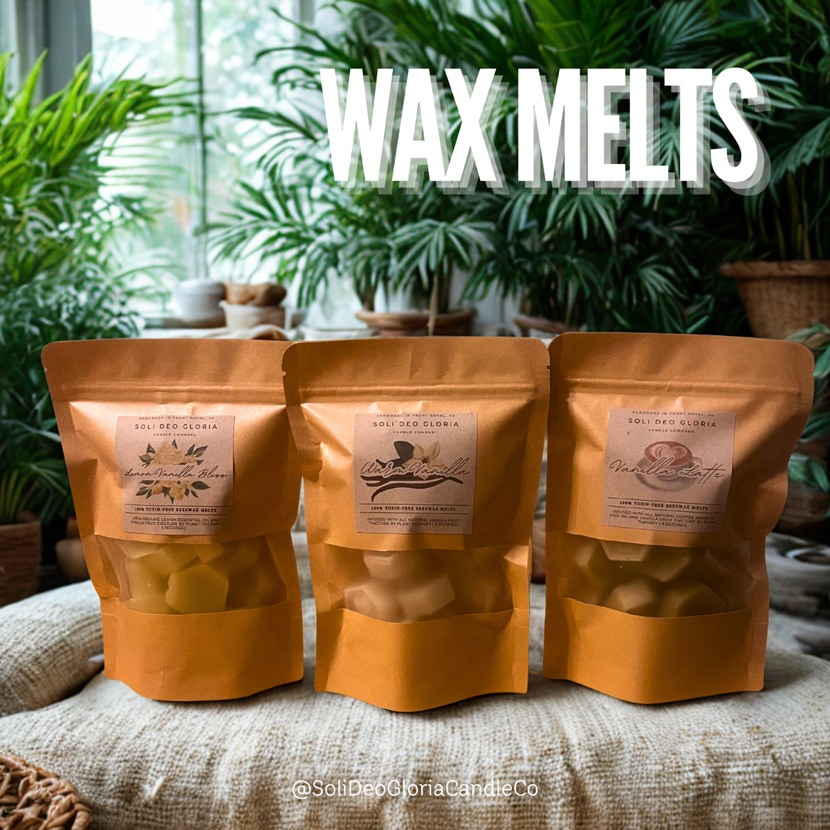 Beeswax Wax Melts with Natural Essential Oils
