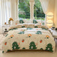 Cartoon Four Piece Single Dormitory Bedding Set