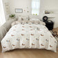 Cartoon Four Piece Single Dormitory Bedding Set