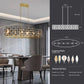 Champagne Gold Oval Crystal Ceiling Chandelier