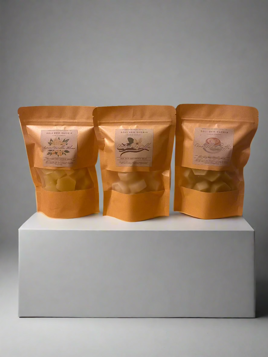 Beeswax Wax Melts with Natural Essential Oils