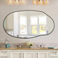 Black Asymmetrical Full Length Wall Mirror