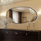 Black Asymmetrical Full Length Wall Mirror