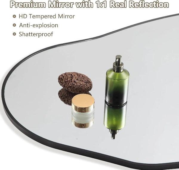 Black Asymmetrical Full Length Wall Mirror