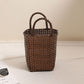 Portable Woven Beach Bag with Large Capacity