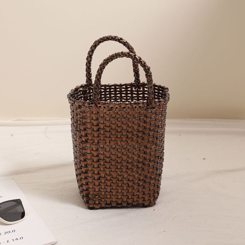 Portable Woven Beach Bag with Large Capacity