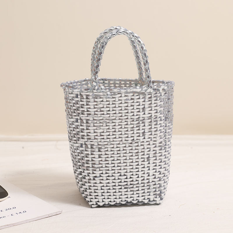 Portable Woven Beach Bag with Large Capacity