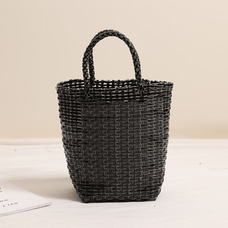 Portable Woven Beach Bag with Large Capacity