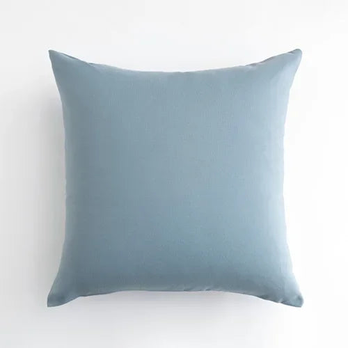 Light Blue Plaid Decorative Pillow Cover