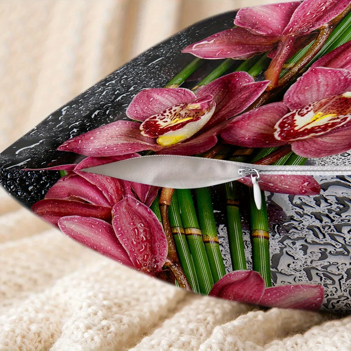 Modern Floral Decorative Pillowcase