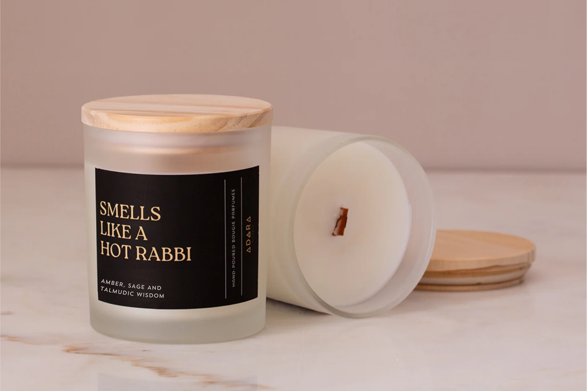 Smells Like a Hot Rabbi Amber and Sage Scented Candle