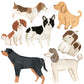 Fabric Dog Wall Decals for Nursery and Kids' Rooms