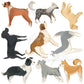 Fabric Dog Wall Decals for Nursery and Kids' Rooms