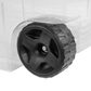 Extra Large 160 Quart Clear Plastic Storage Bins with Wheels, 2 Pack