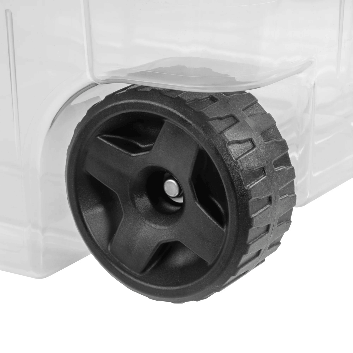 Extra Large 160 Quart Clear Plastic Storage Bins with Wheels, 2 Pack