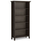 Amherst 5 Shelf Bookcase with Adjustable Shelves