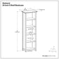 Amherst 5 Shelf Bookcase with Adjustable Shelves