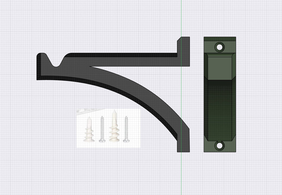 Curved Wall Hook for Hanging Planters