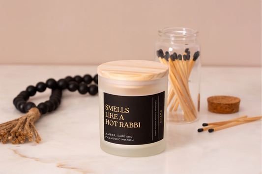 Smells Like a Hot Rabbi Amber and Sage Scented Candle