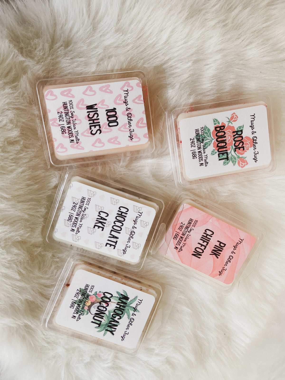 Wax Melts Clamshell Containers