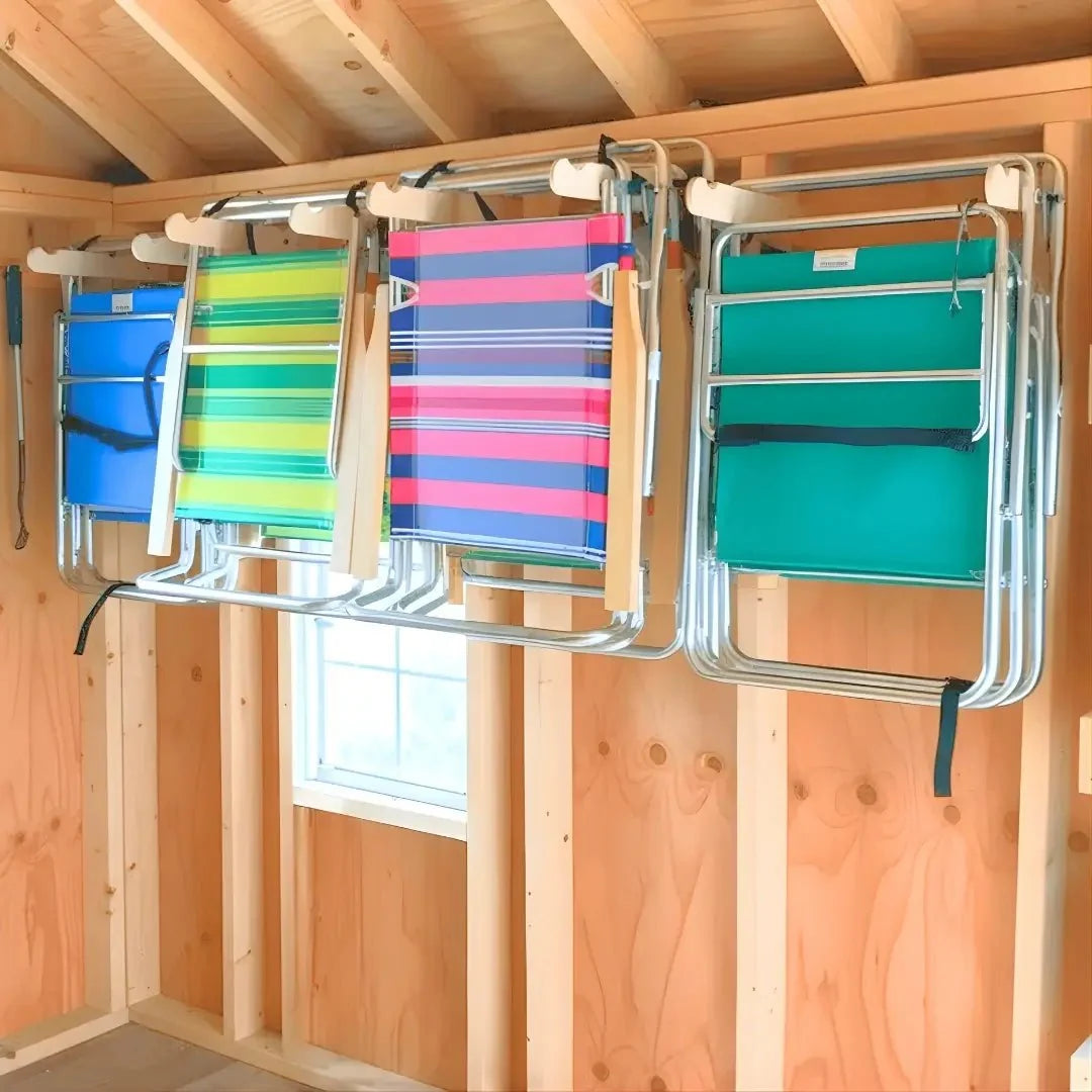 Lawn Chair Organizer Hooks for Stud Mounting