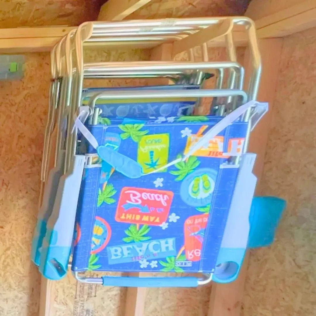 Lawn Chair Organizer Hooks for Stud Mounting