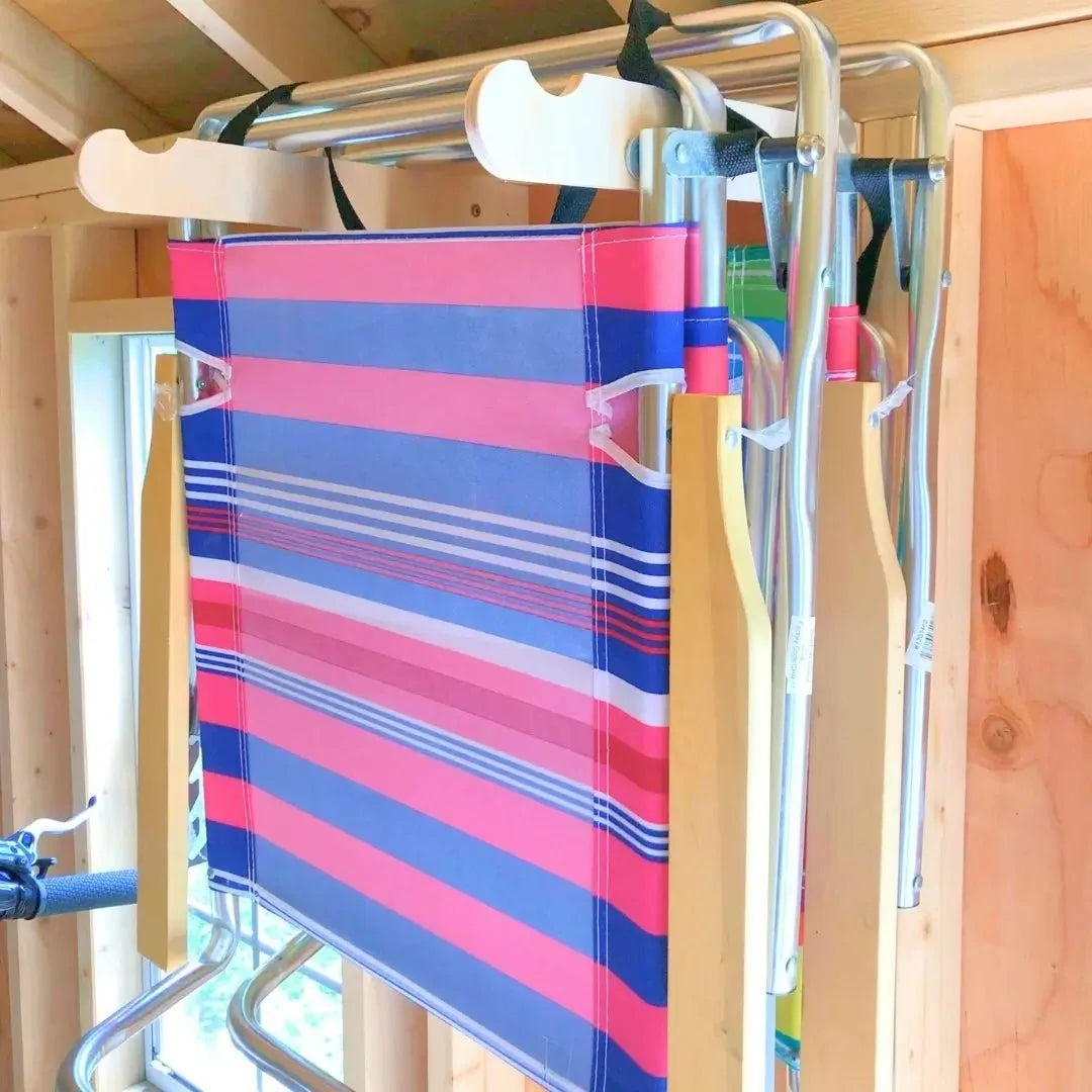 Lawn Chair Organizer Hooks for Stud Mounting