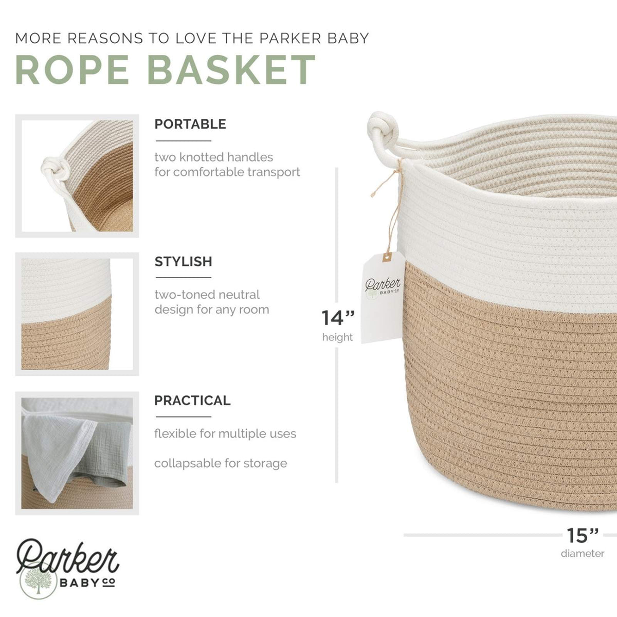 Decorative Rope Storage Basket
